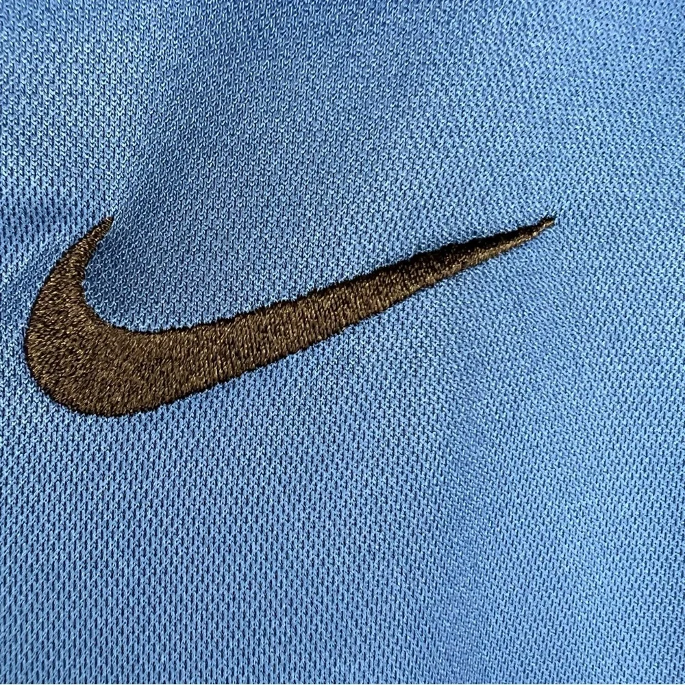 Nike mens Dri-Fit golf polo in blue size large